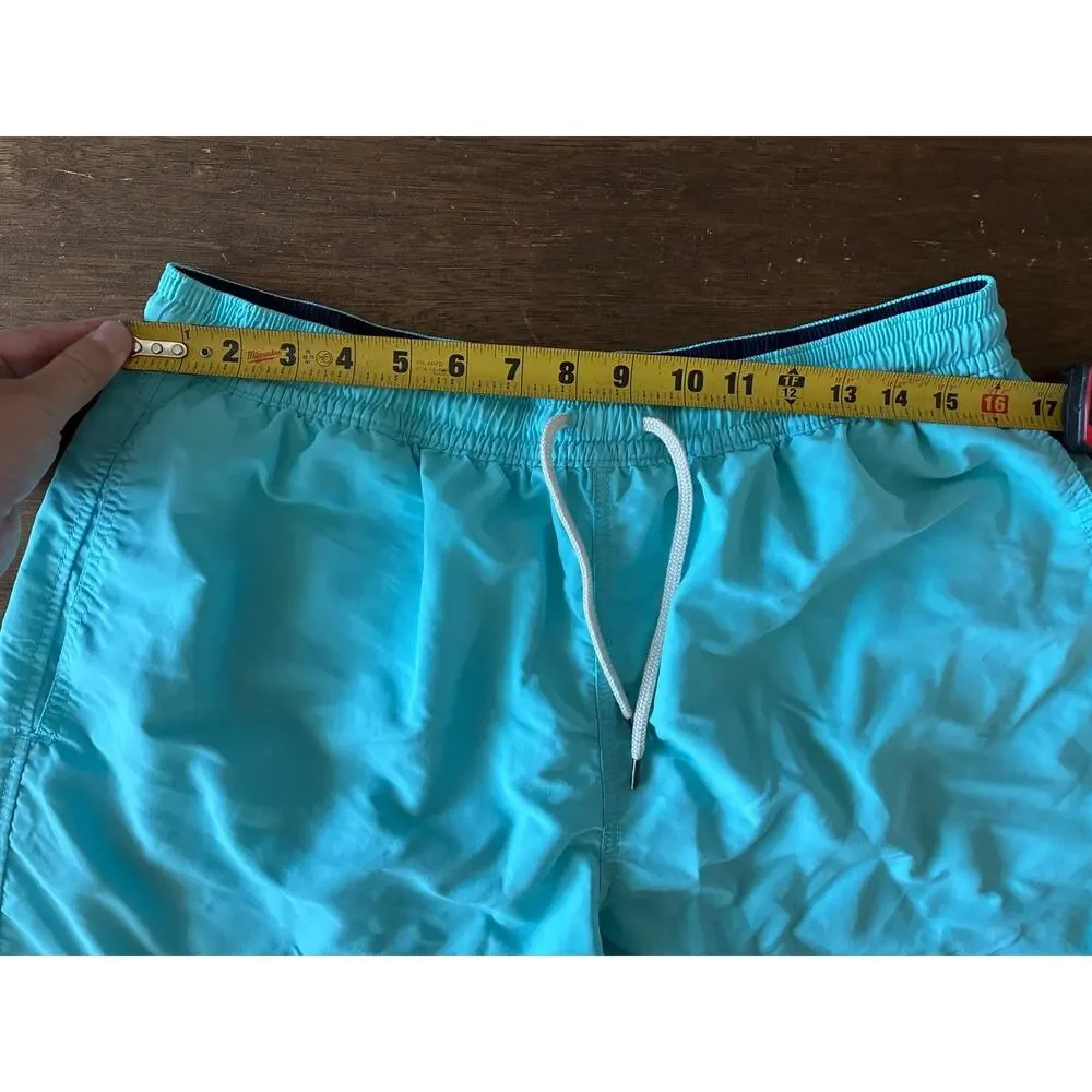 Polo Ralph Lauren Mens XL Teal Swim Trunks Shorts Mesh Lined Pony Logo 5 In